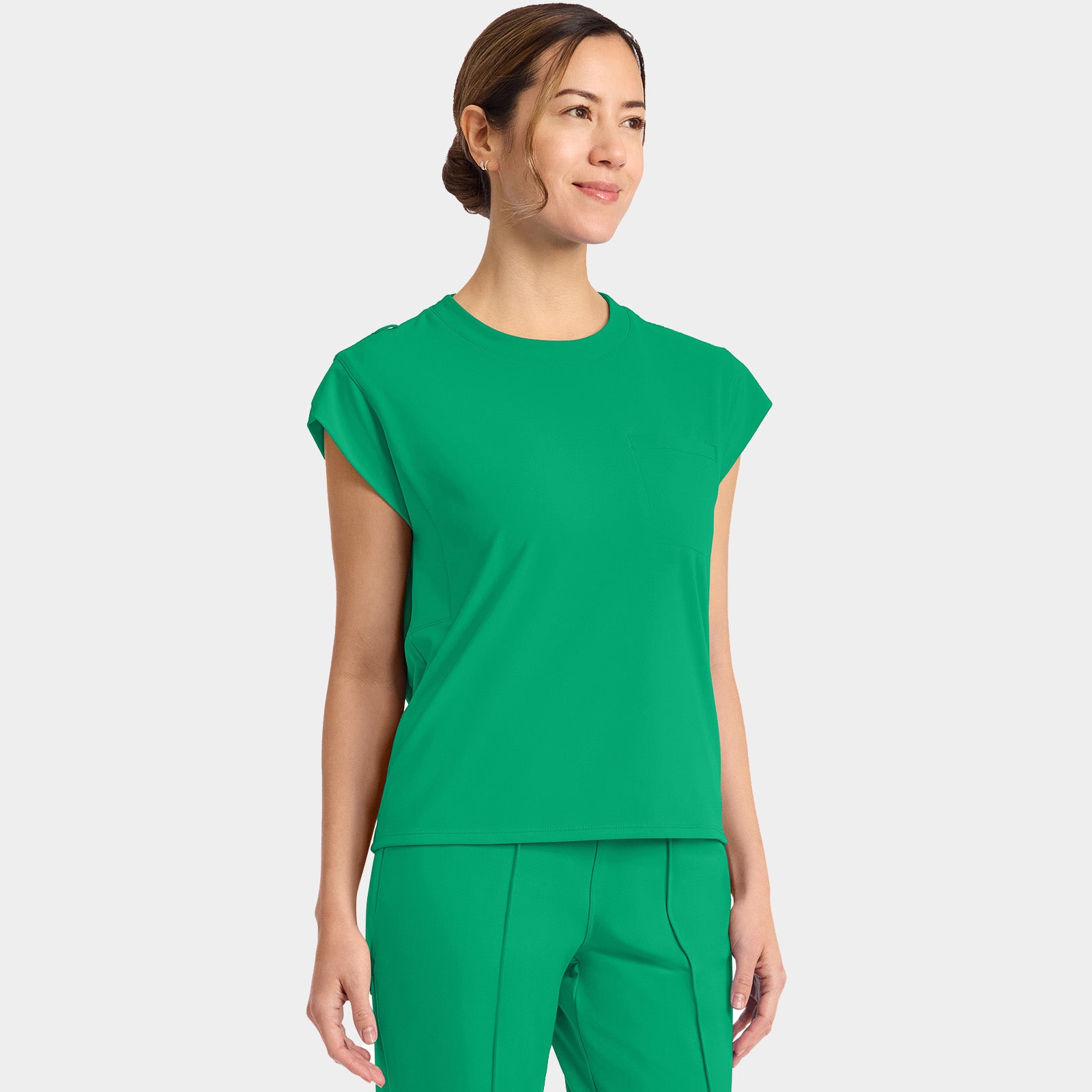 Women’s Tuck-In Crew Neck Scrub Top | CK936