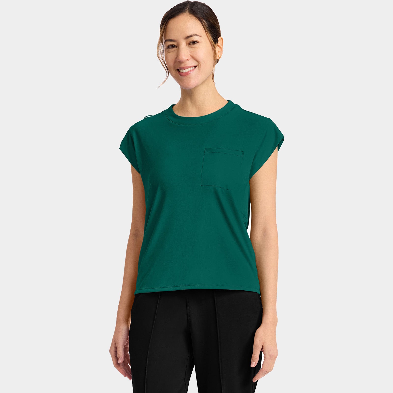 Women’s Tuck-In Crew Neck Scrub Top | CK936