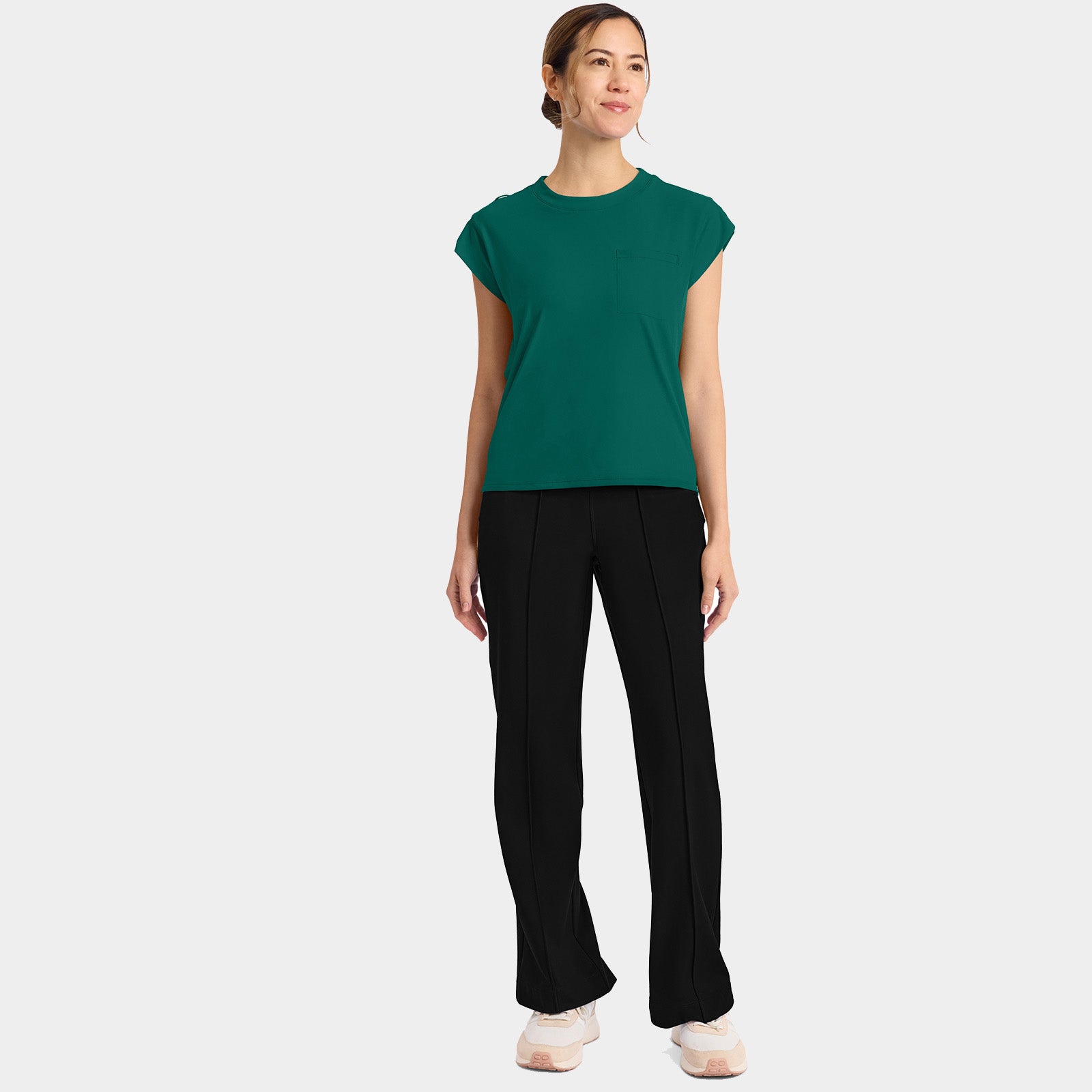 Women’s Tuck-In Crew Neck Scrub Top | CK936