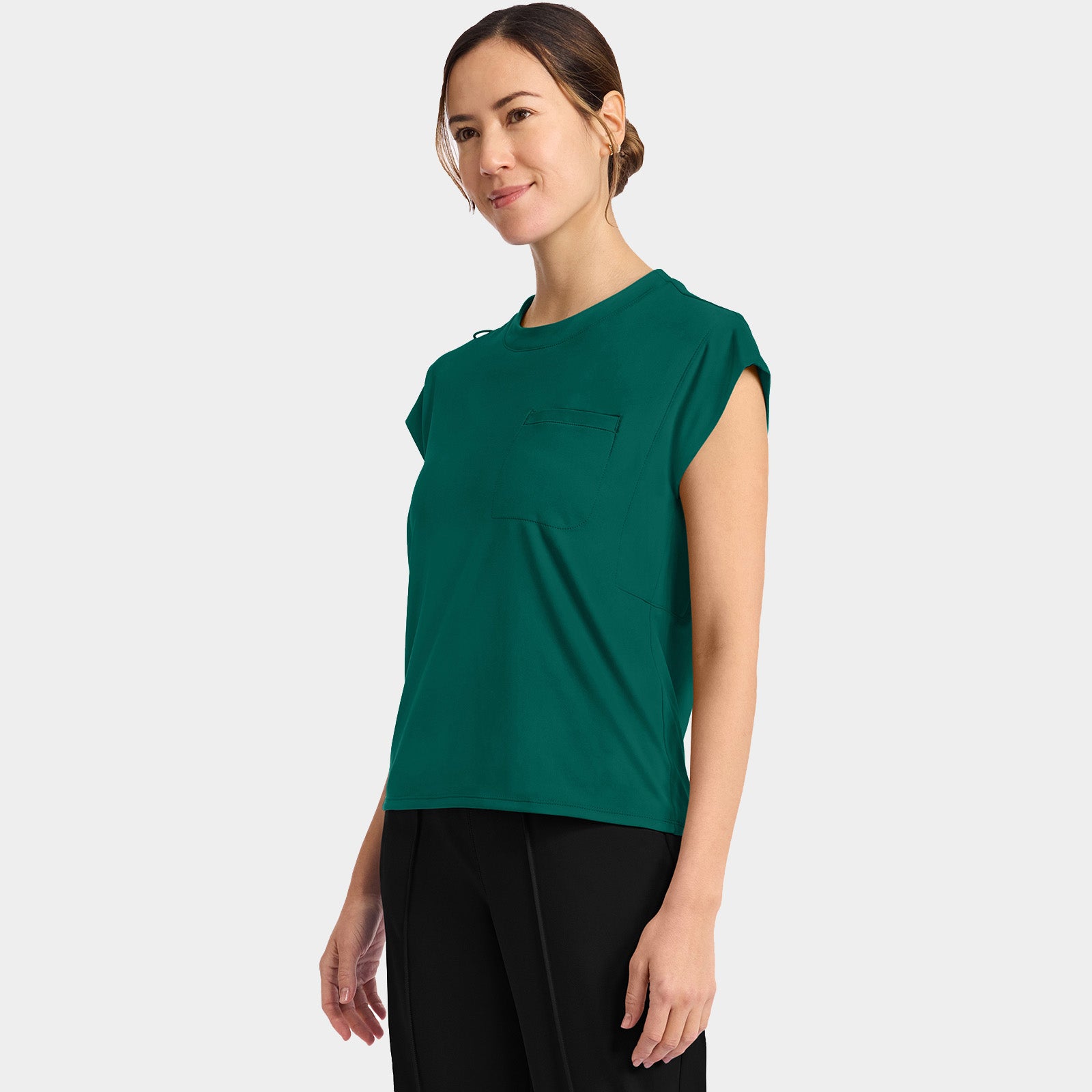 Women’s Tuck-In Crew Neck Scrub Top | CK936