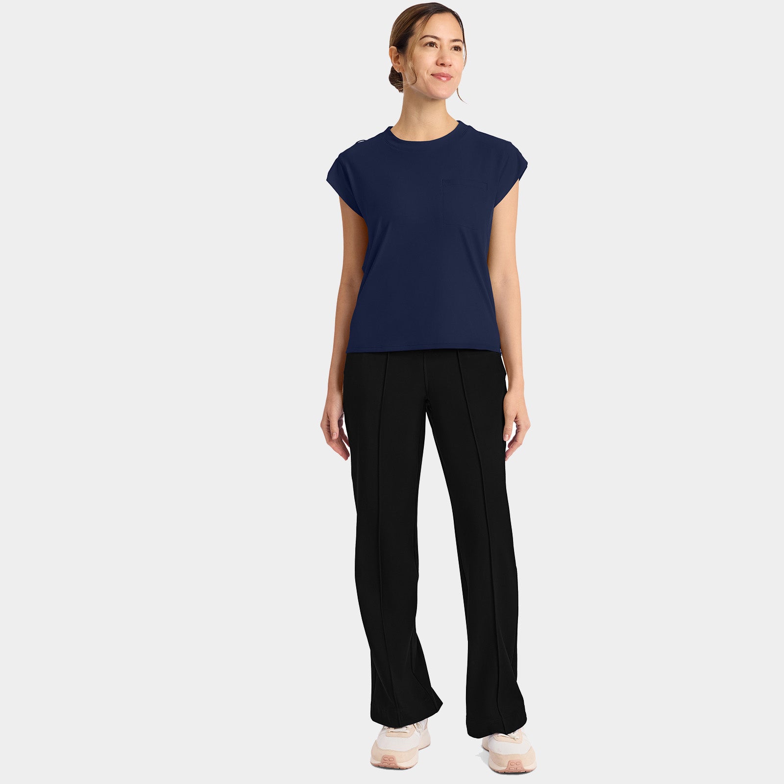Women’s Tuck-In Crew Neck Scrub Top | CK936