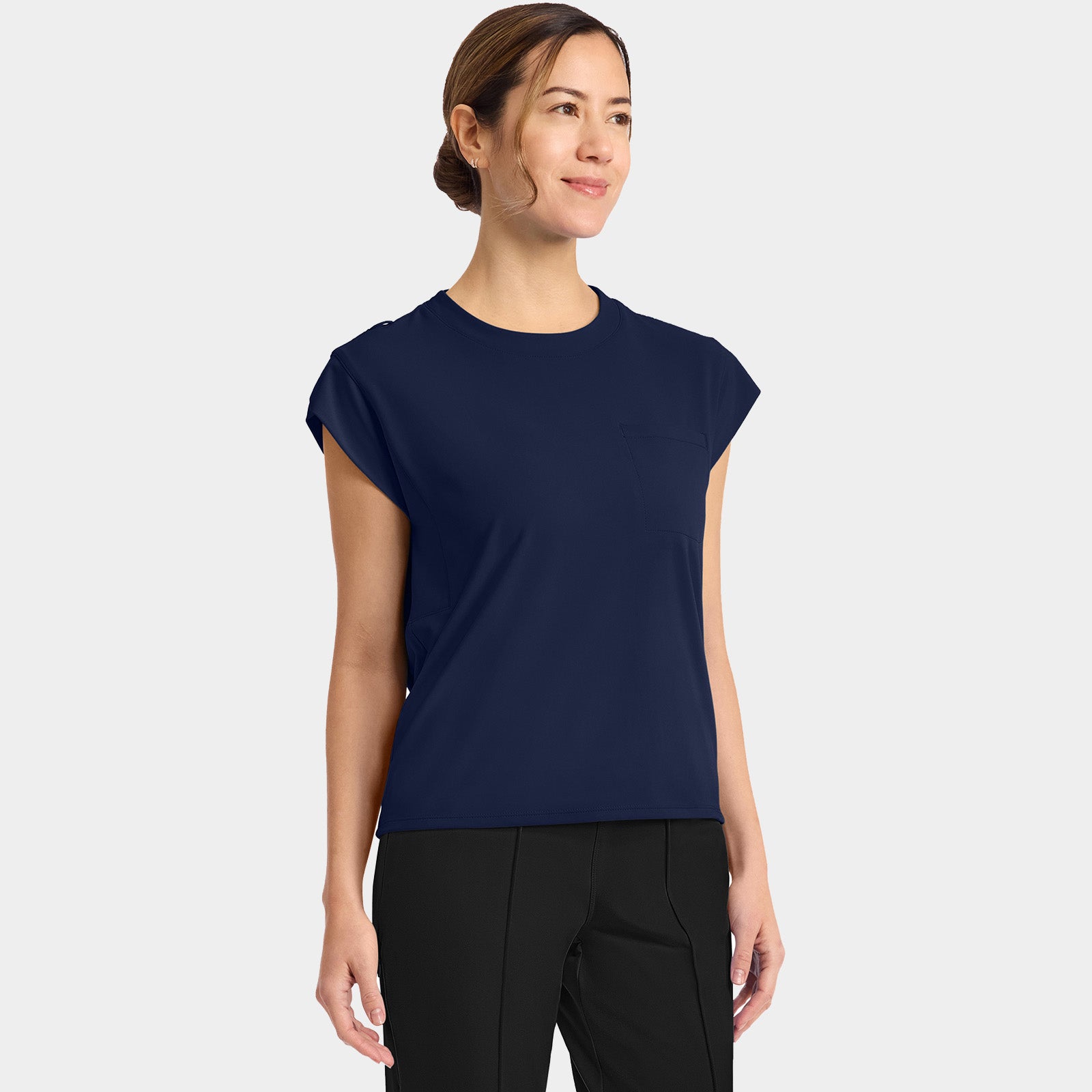 Women’s Tuck-In Crew Neck Scrub Top | CK936