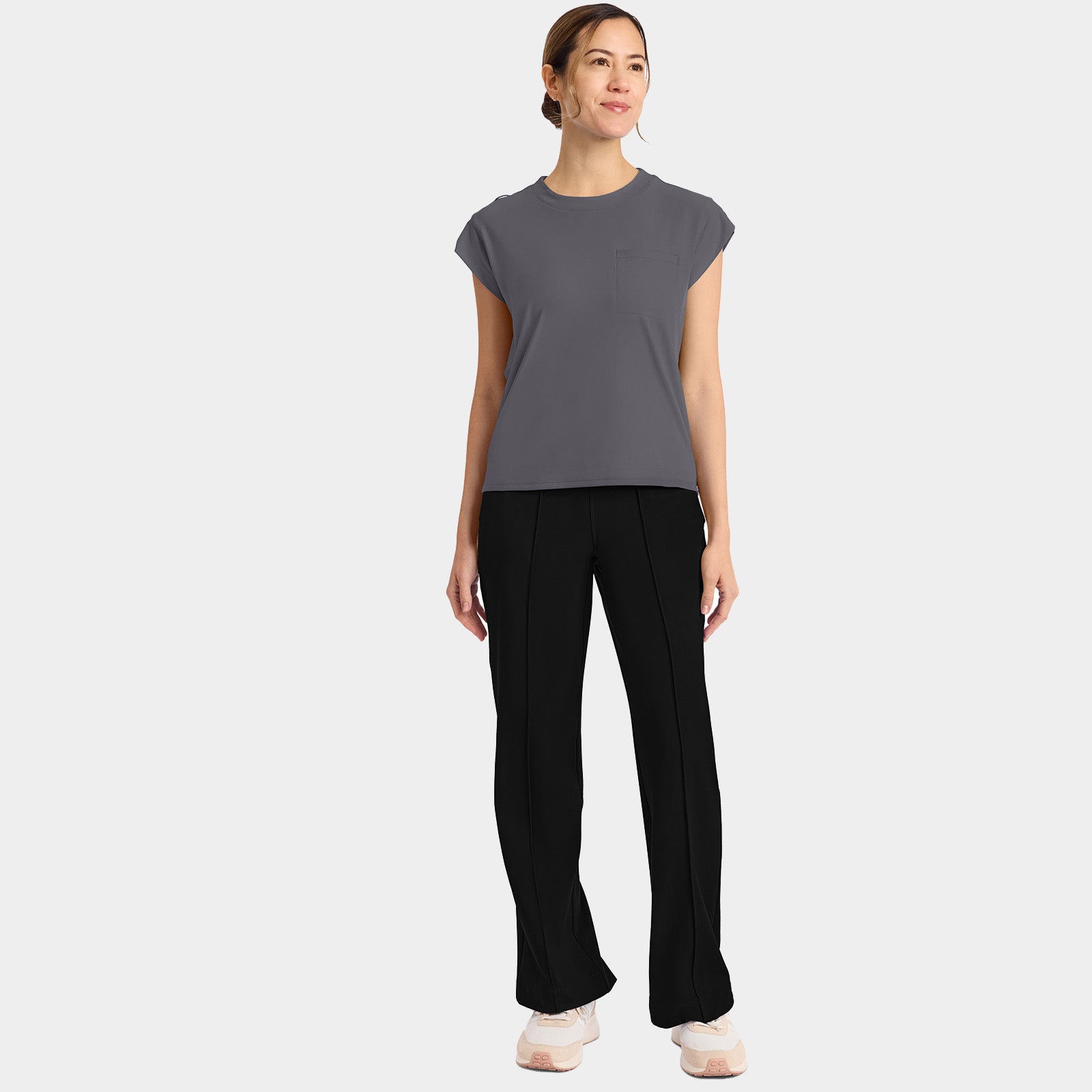 Women’s Tuck-In Crew Neck Scrub Top | CK936