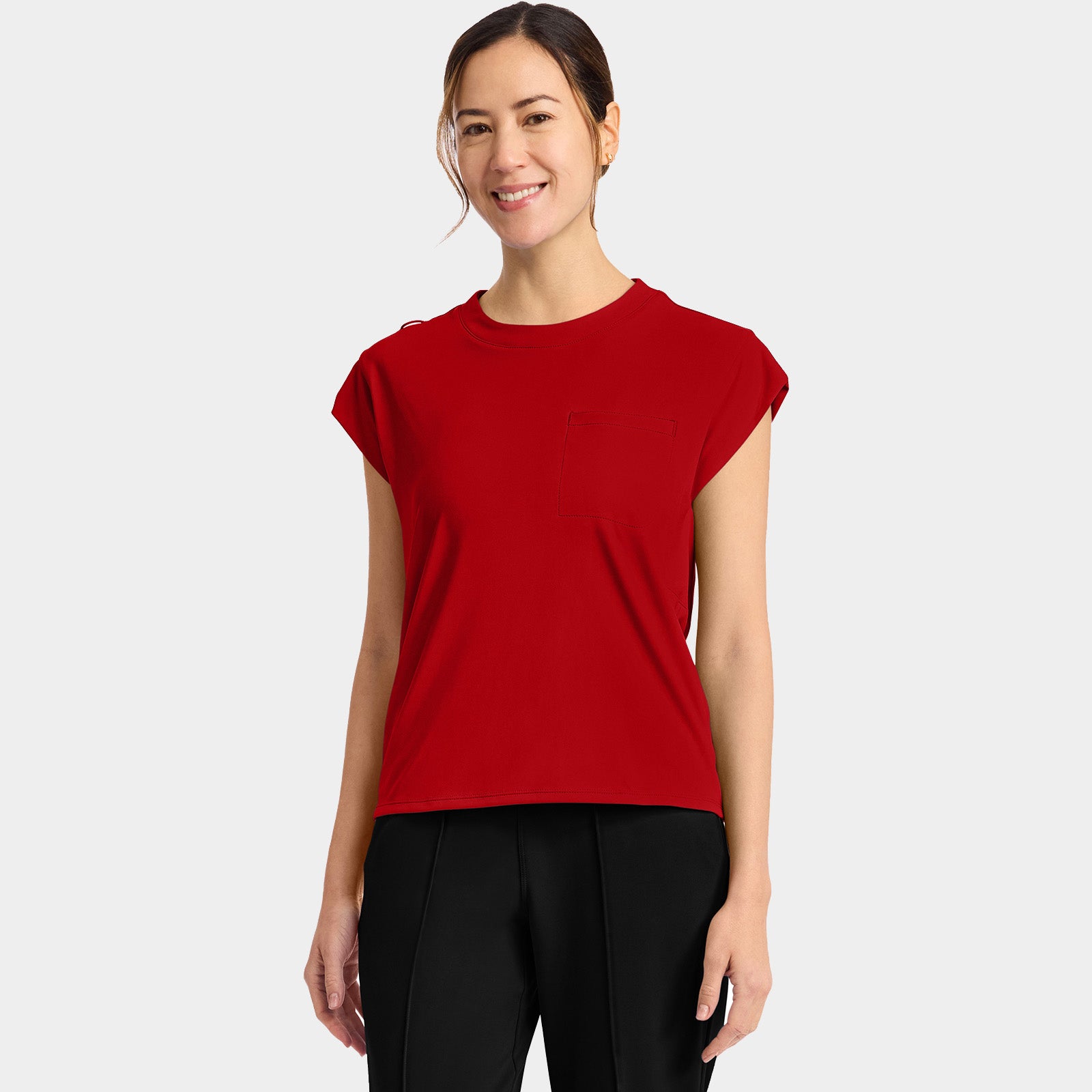 Women’s Tuck-In Crew Neck Scrub Top | CK936