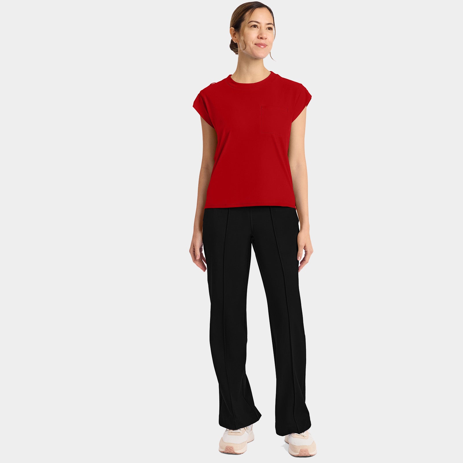 Women’s Tuck-In Crew Neck Scrub Top | CK936