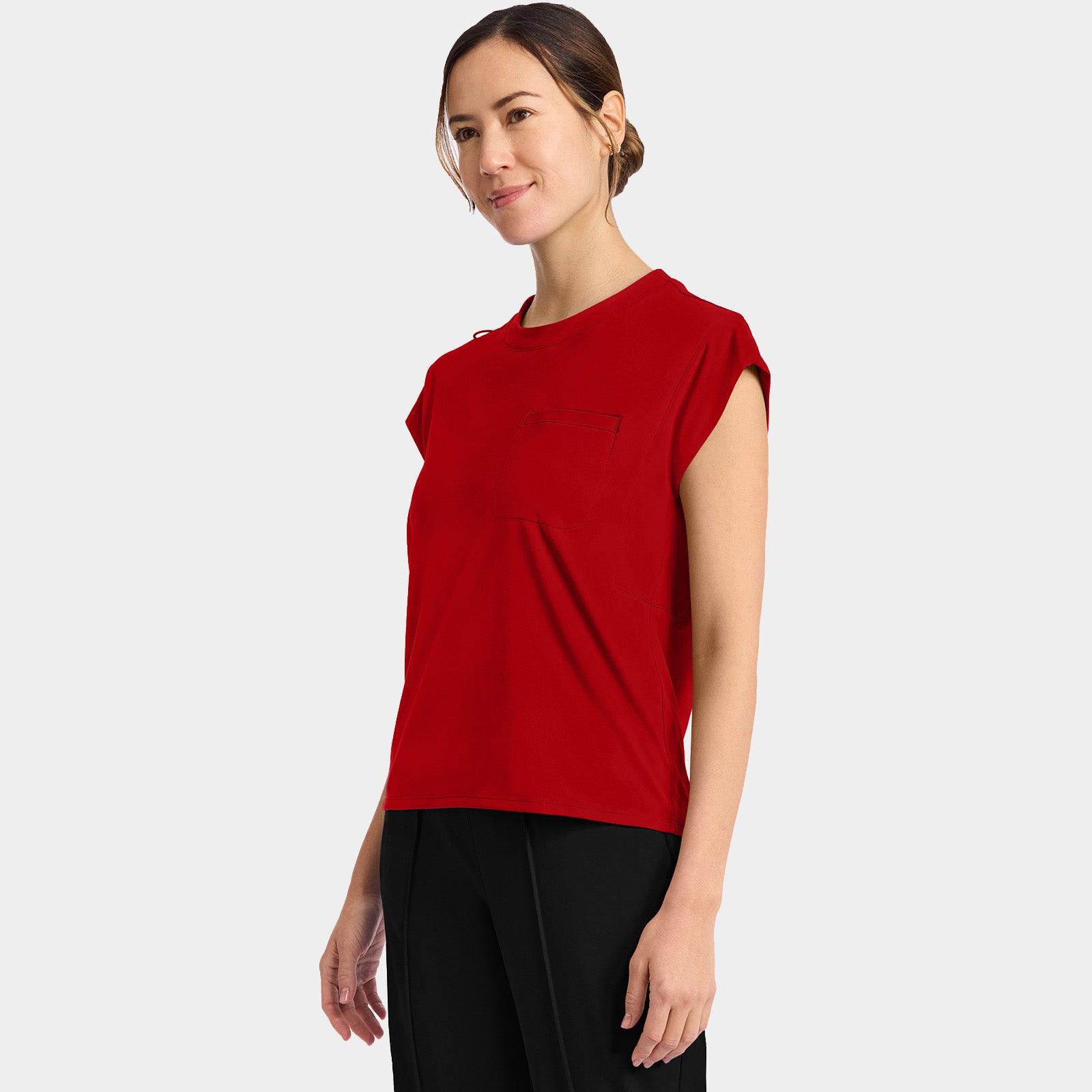 Women’s Tuck-In Crew Neck Scrub Top | CK936