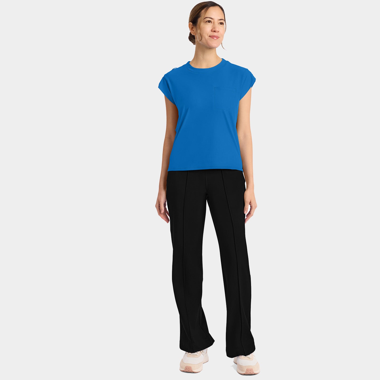 Women’s Tuck-In Crew Neck Scrub Top | CK936
