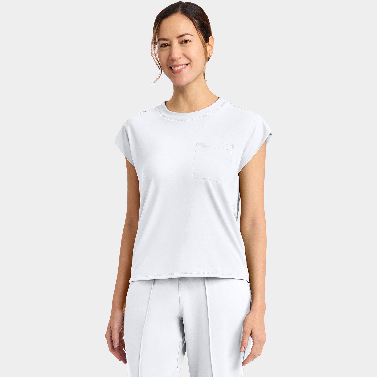 Women’s Tuck-In Crew Neck Scrub Top | CK936