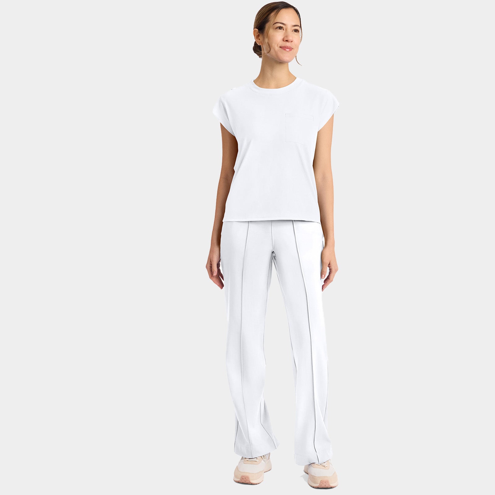 Women’s Tuck-In Crew Neck Scrub Top | CK936