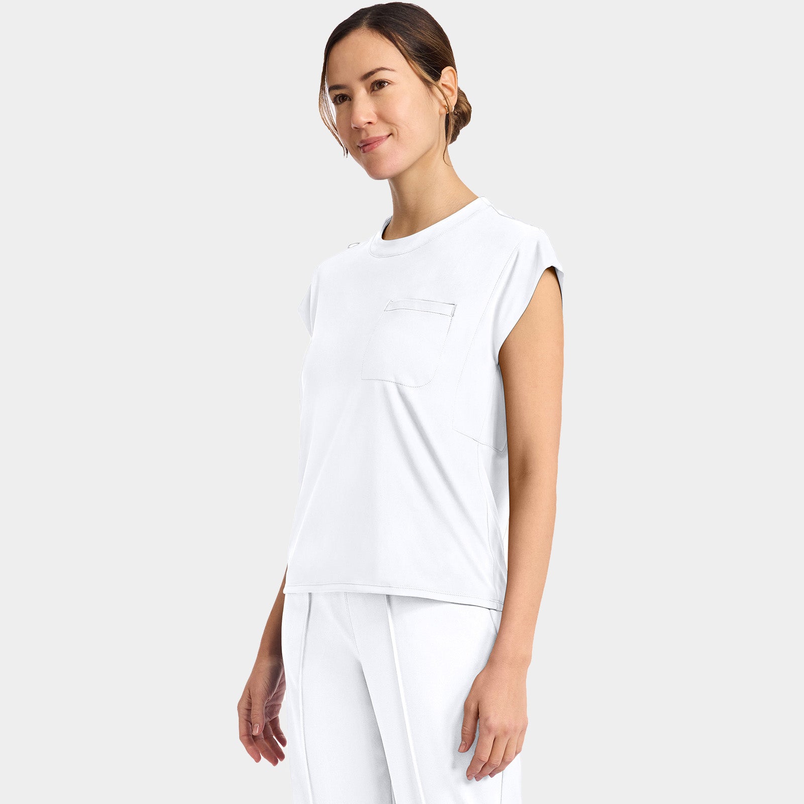 Women’s Tuck-In Crew Neck Scrub Top | CK936