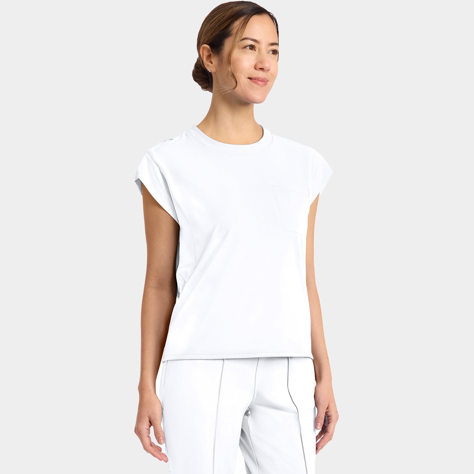 Women’s Tuck-In Crew Neck Scrub Top | CK936