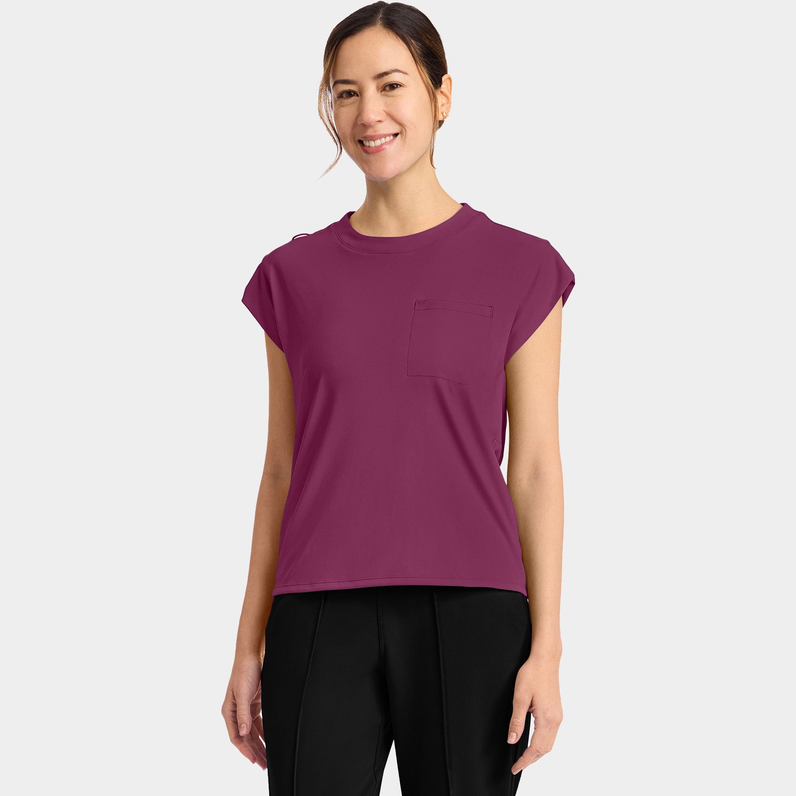 Women’s Tuck-In Crew Neck Scrub Top | CK936