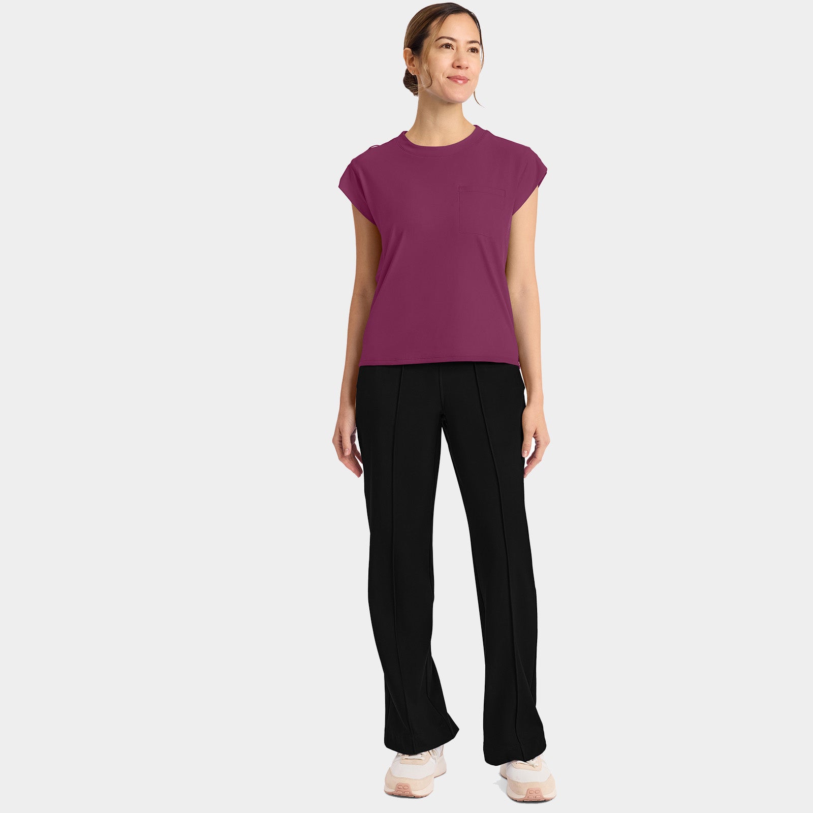 Women’s Tuck-In Crew Neck Scrub Top | CK936