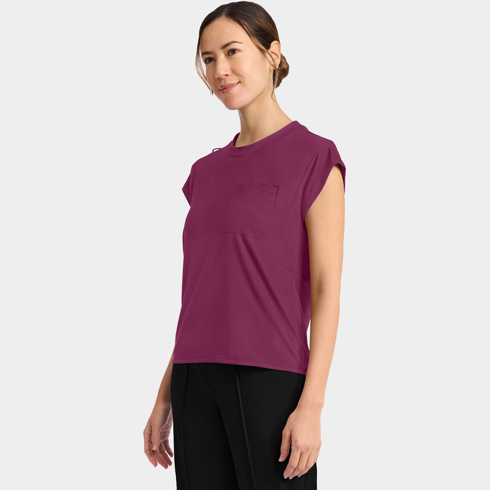 Women’s Tuck-In Crew Neck Scrub Top | CK936