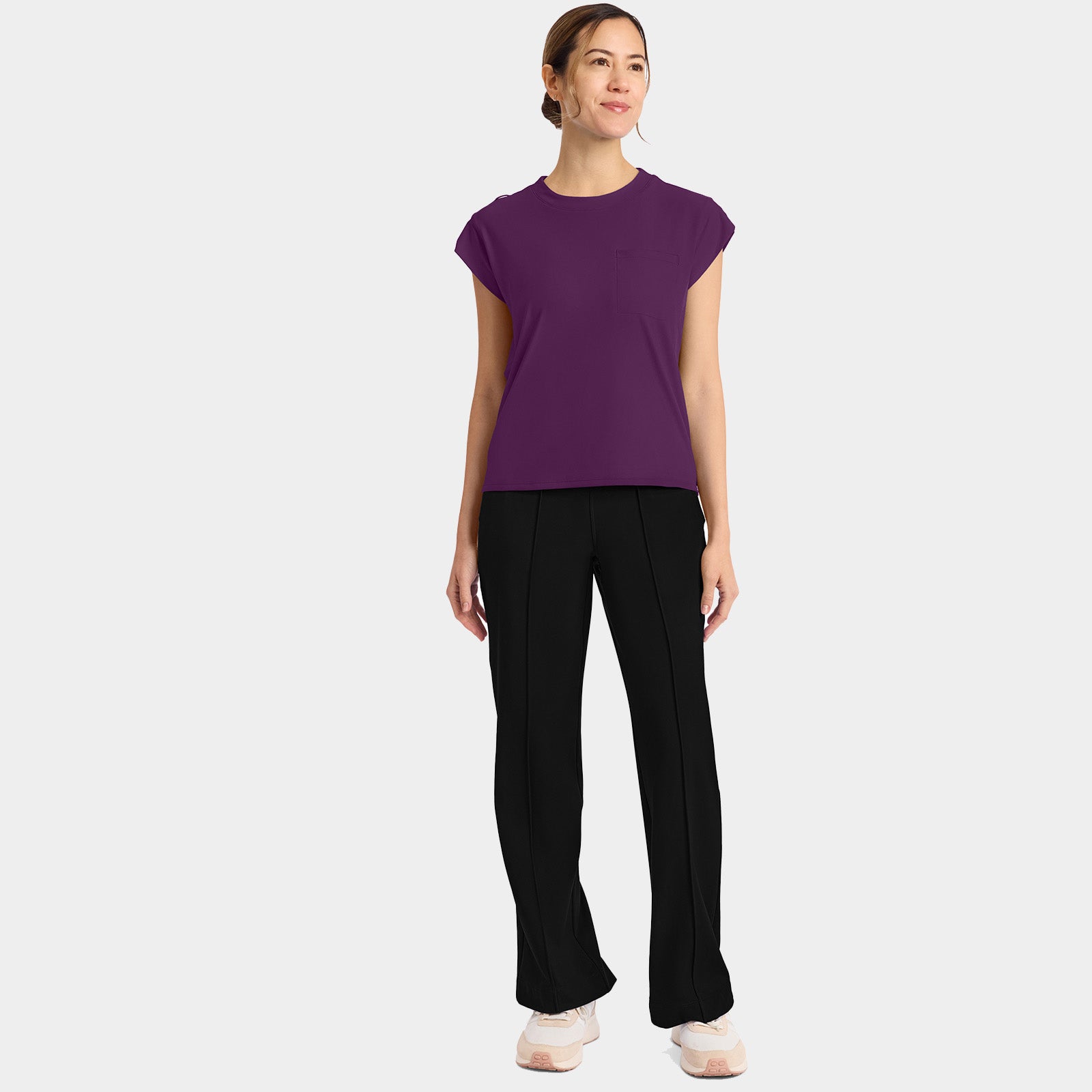 Women’s Tuck-In Crew Neck Scrub Top | CK936