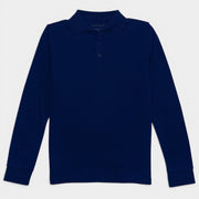 Youth Long Sleeve Interlock Polo