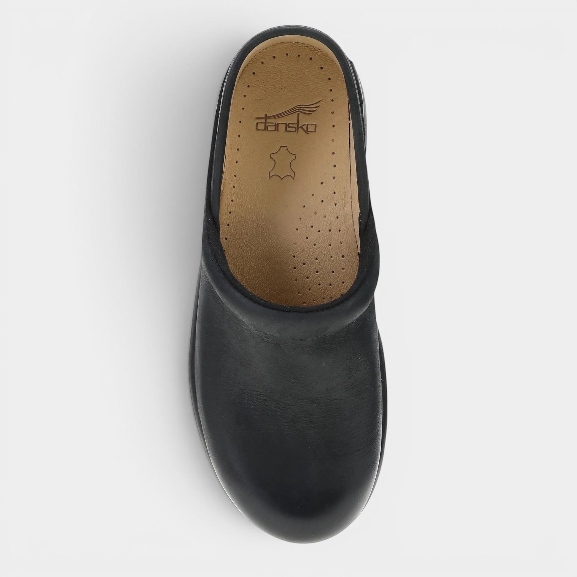 Read's Uniforms PlatformPro Black Burnished Nubuck clog with a modern platform silhouette and slip-resistant sole.