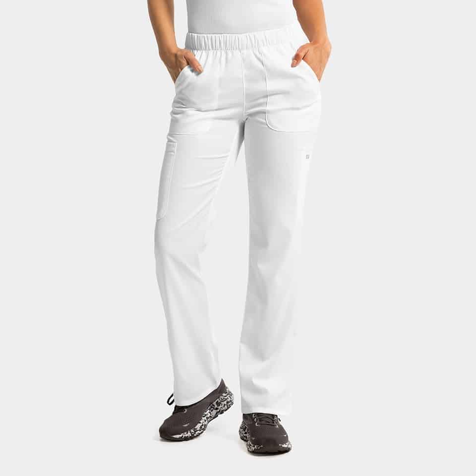 Women's Full Elastic Waistband Pant | 6801