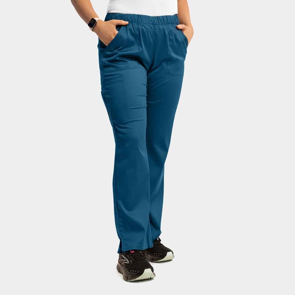 Women's Full Elastic Waistband Pant | 6801