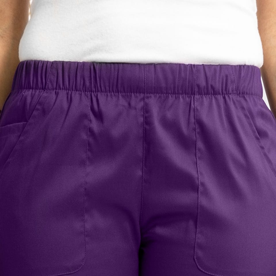 Women's Full Elastic Waistband Pant | 6801