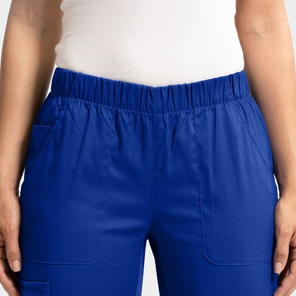 Women's Full Elastic Waistband Pant | 6801