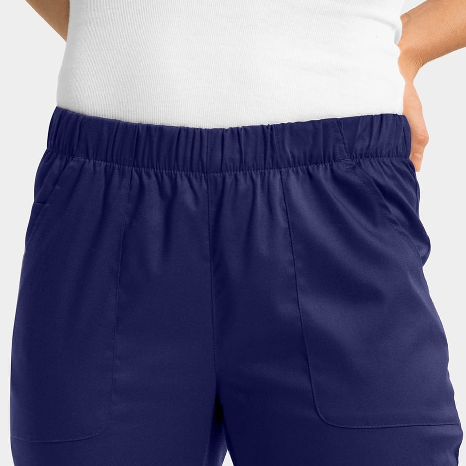 Women's Full Elastic Waistband Pant | 6801