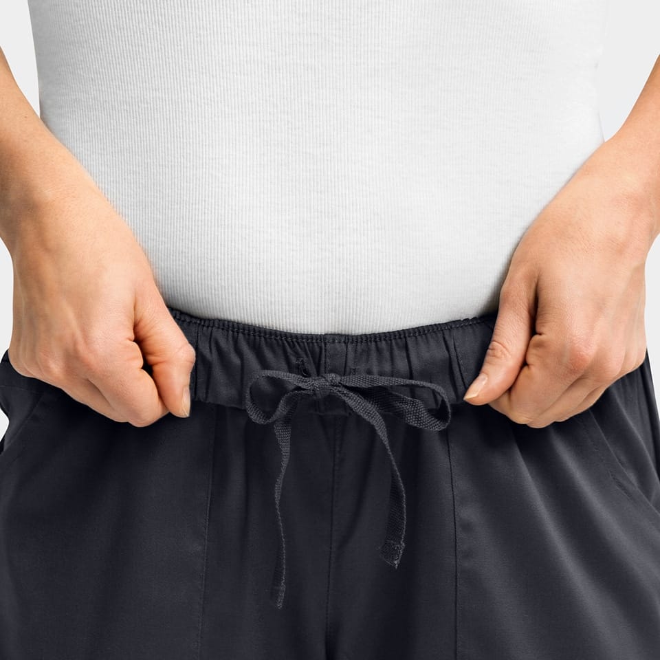 Women's Full Elastic Waistband Pant | 6801