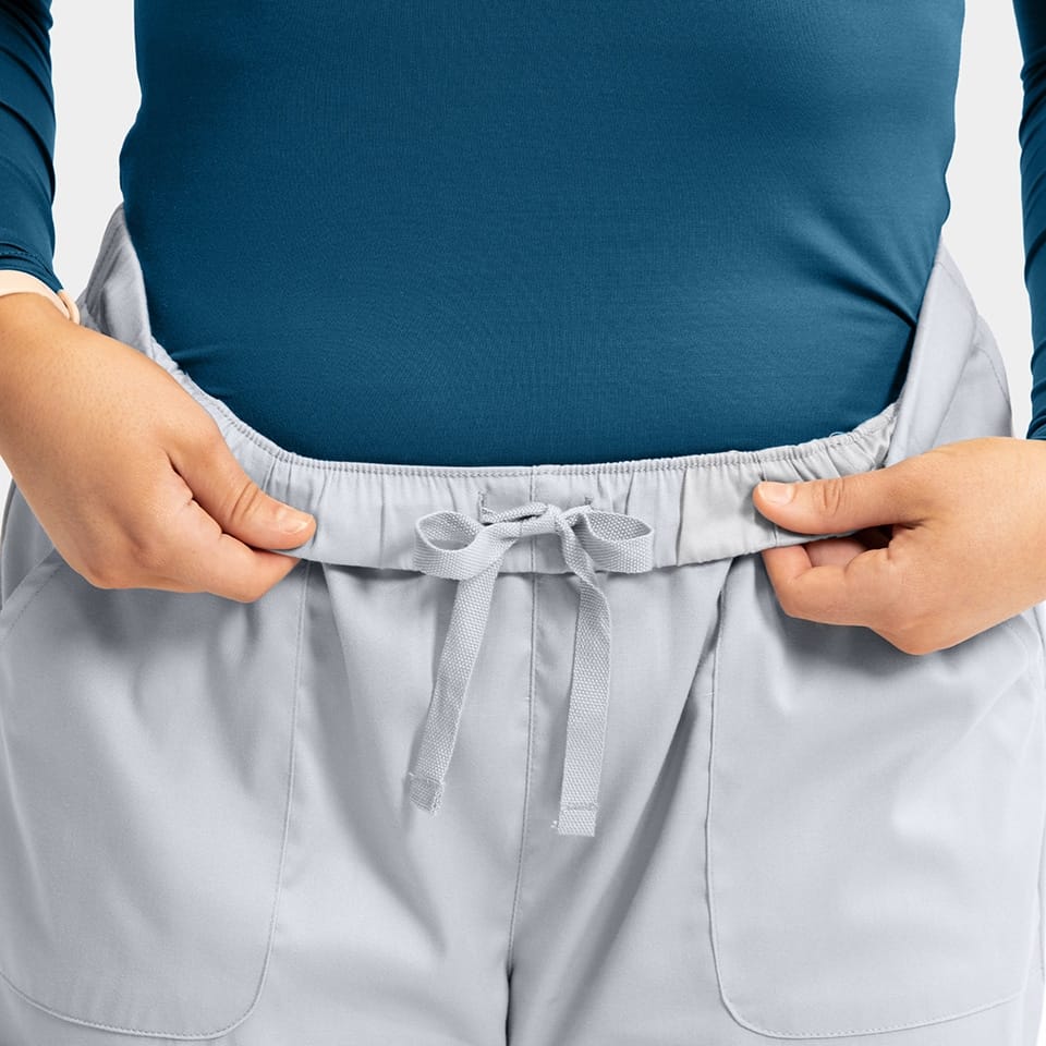 Women's Full Elastic Waistband Pant | 6801