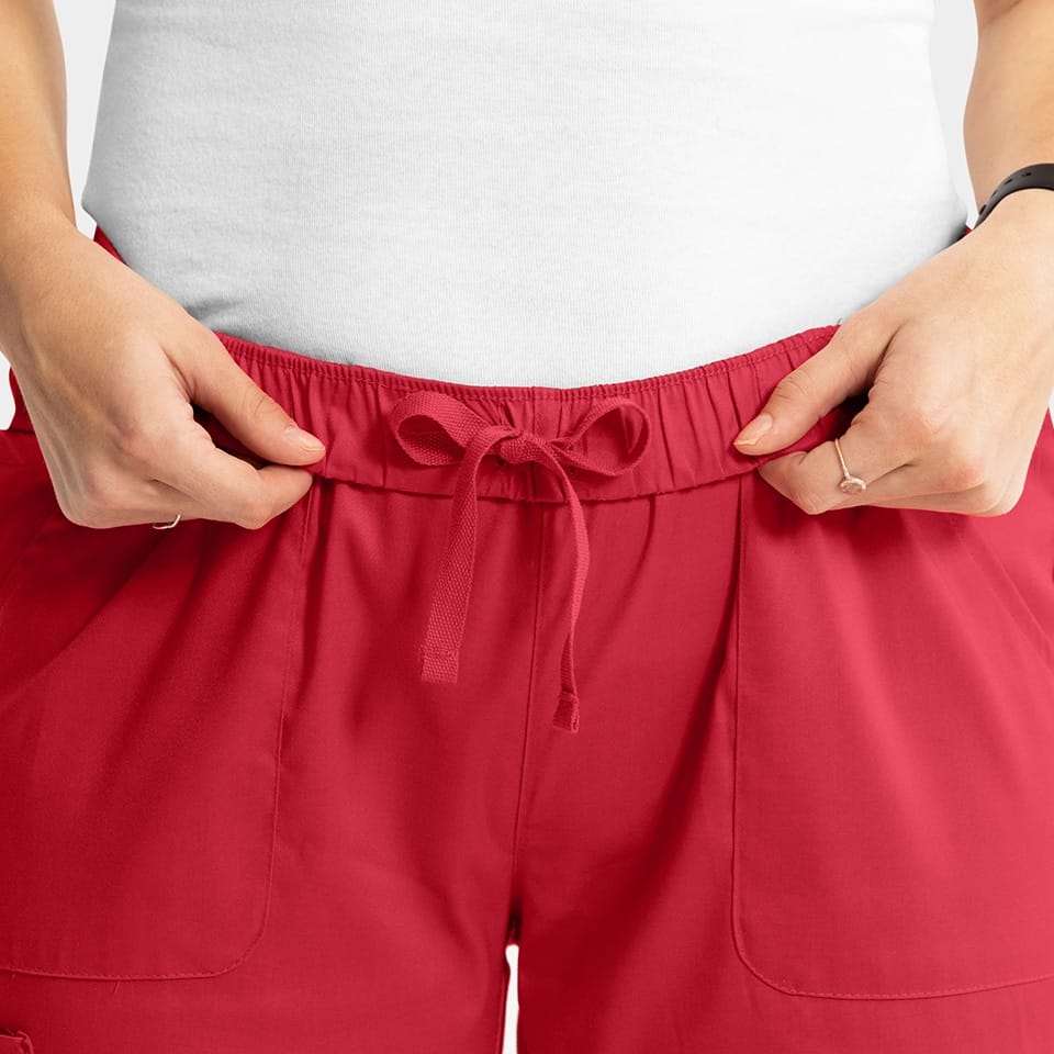 Women's Full Elastic Waistband Pant | 6801