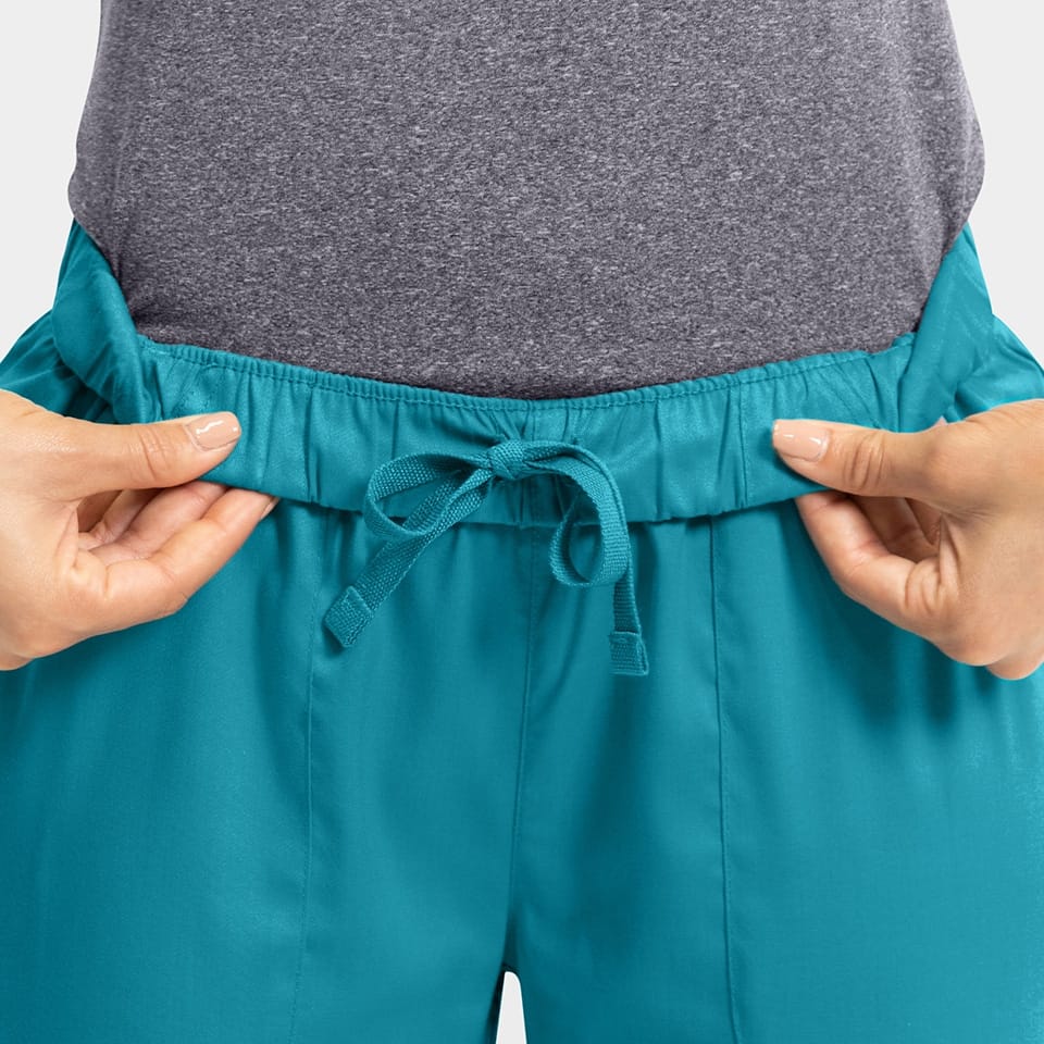 Women's Full Elastic Waistband Pant | 6801