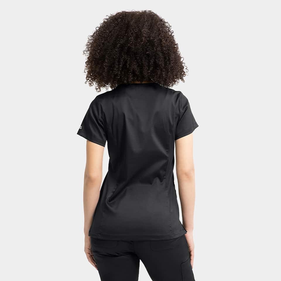 Women's Mock Wrap Knit Side Top | 2803