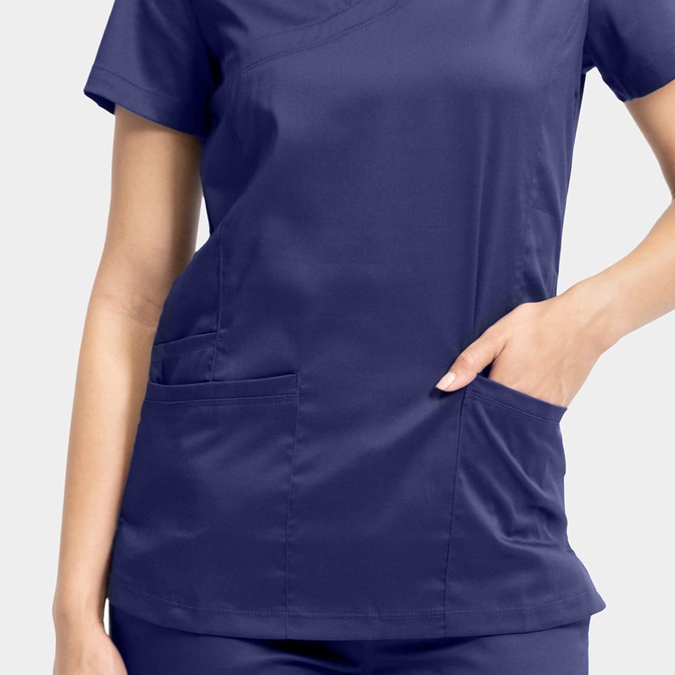 Women's Mock Wrap Knit Side Top | 2803