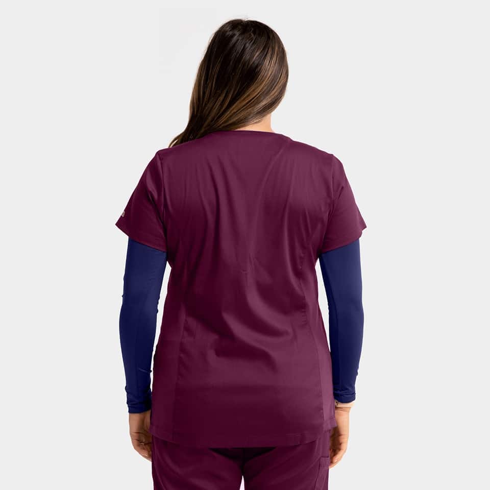 Women's Mock Wrap Knit Side Top | 2803