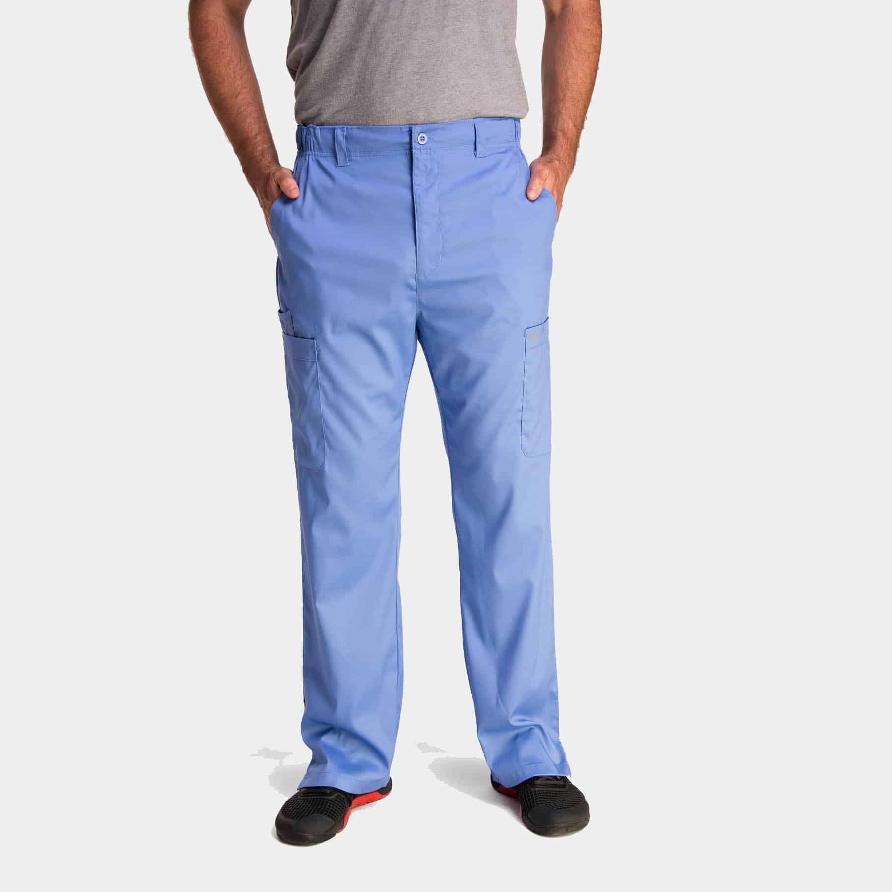 Men's Half Elastic Waistband Pant | 6851