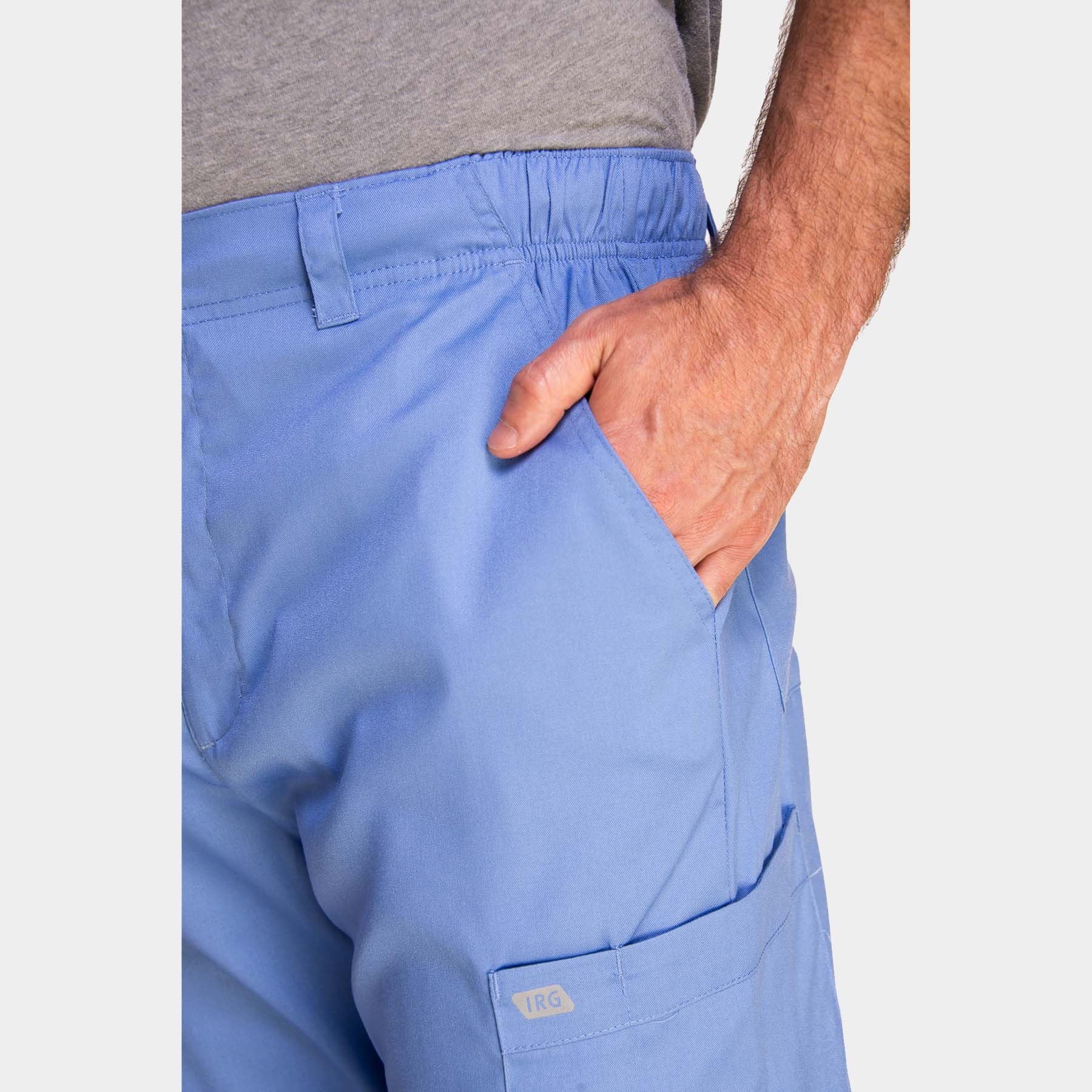 Men's Half Elastic Waistband Pant | 6851