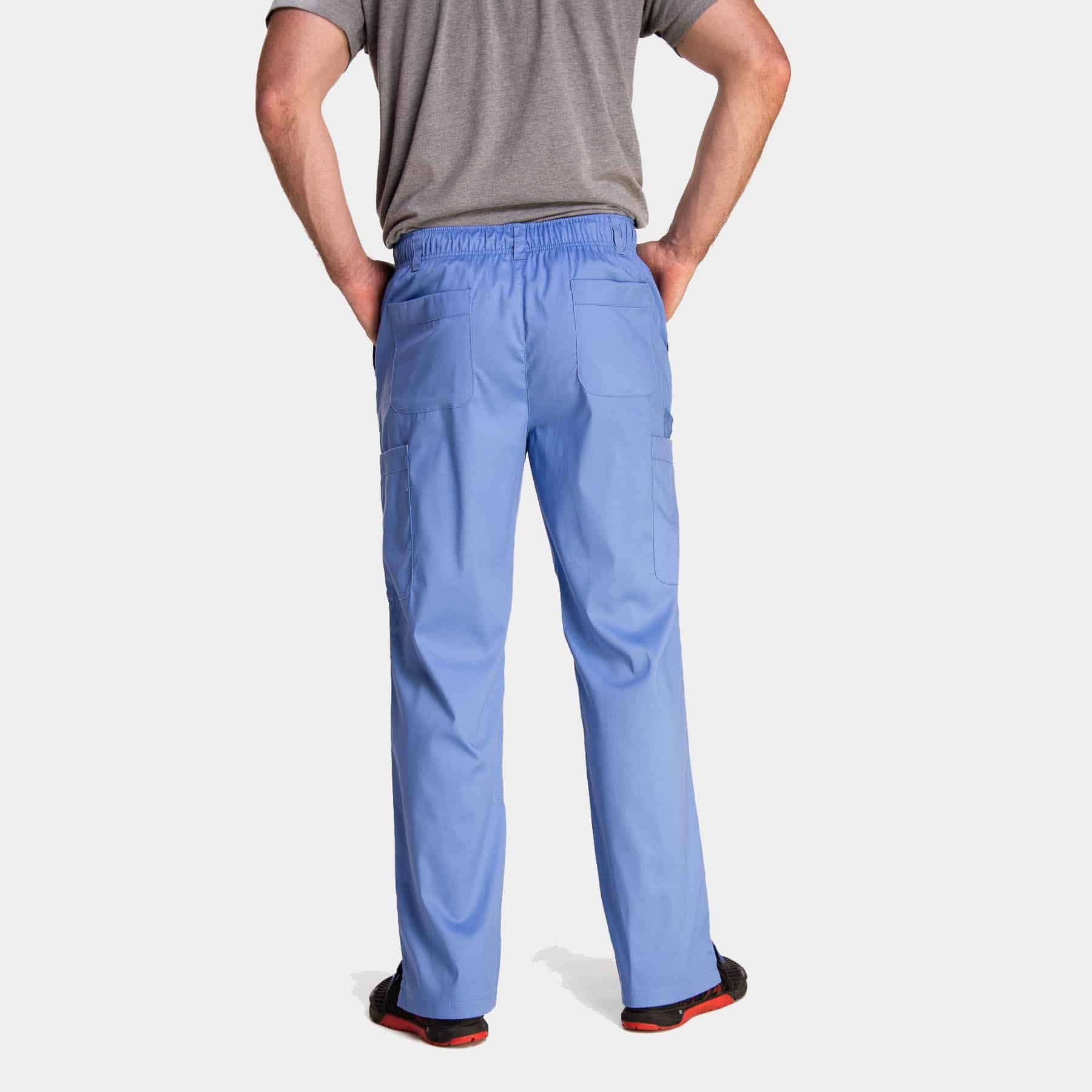 Men's Half Elastic Waistband Pant | 6851