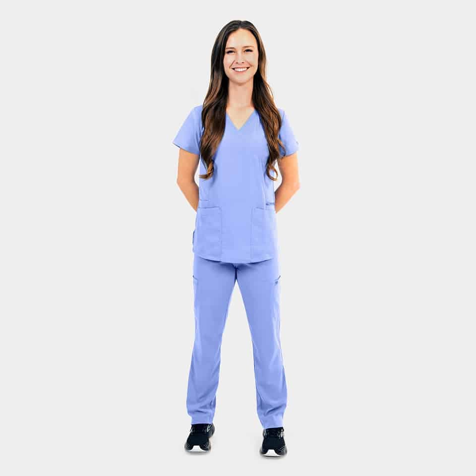 Women's Mock-Wrap Top With Zipper Pocket | 181002