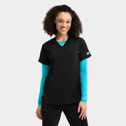 Women's Double Pocket V-Neck Top | 181003
