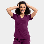 Women's Double Pocket V-Neck Top | 181003