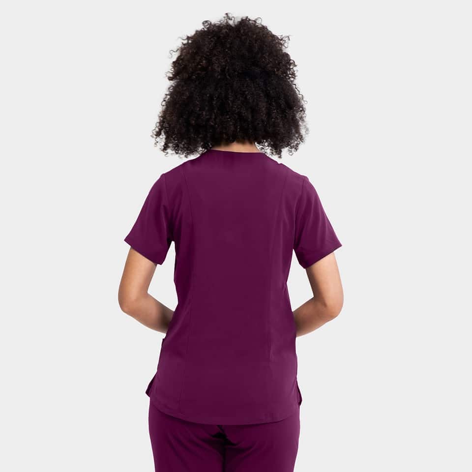 Women's Double Pocket V-Neck Top | 181003