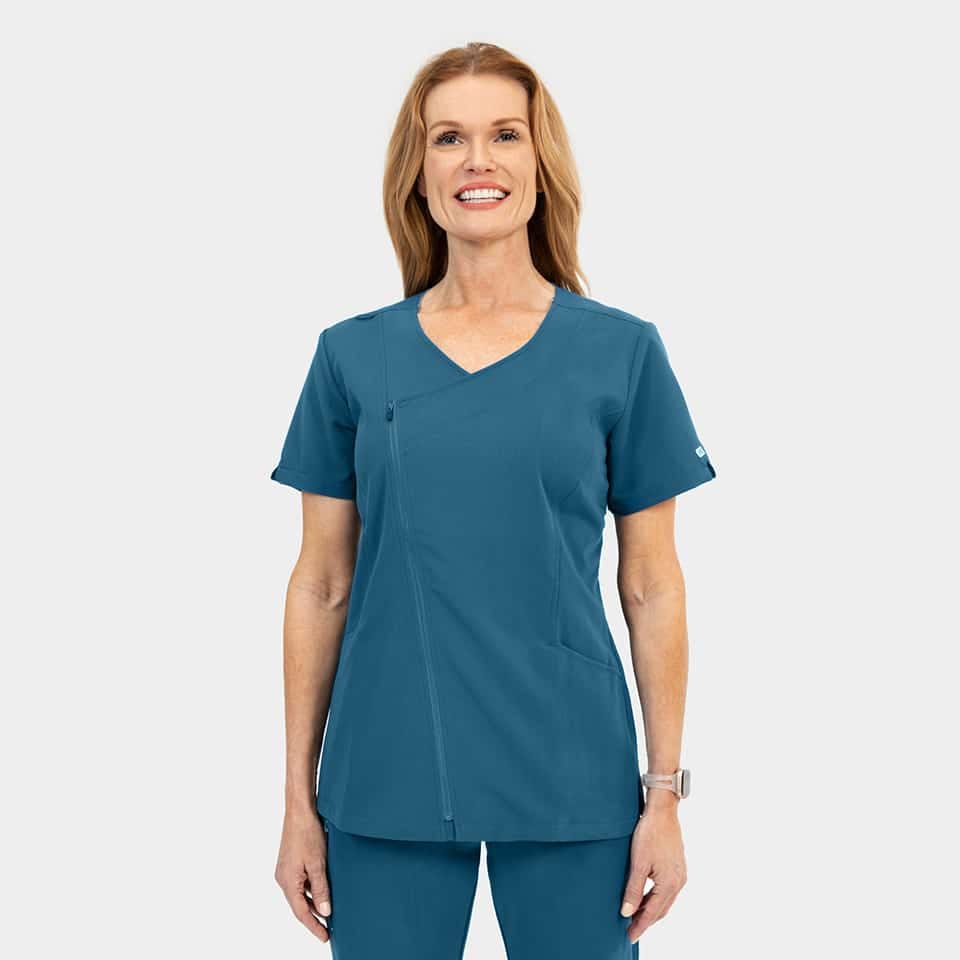 Women's Dressy Asymmetrical Zipper Top | 3801