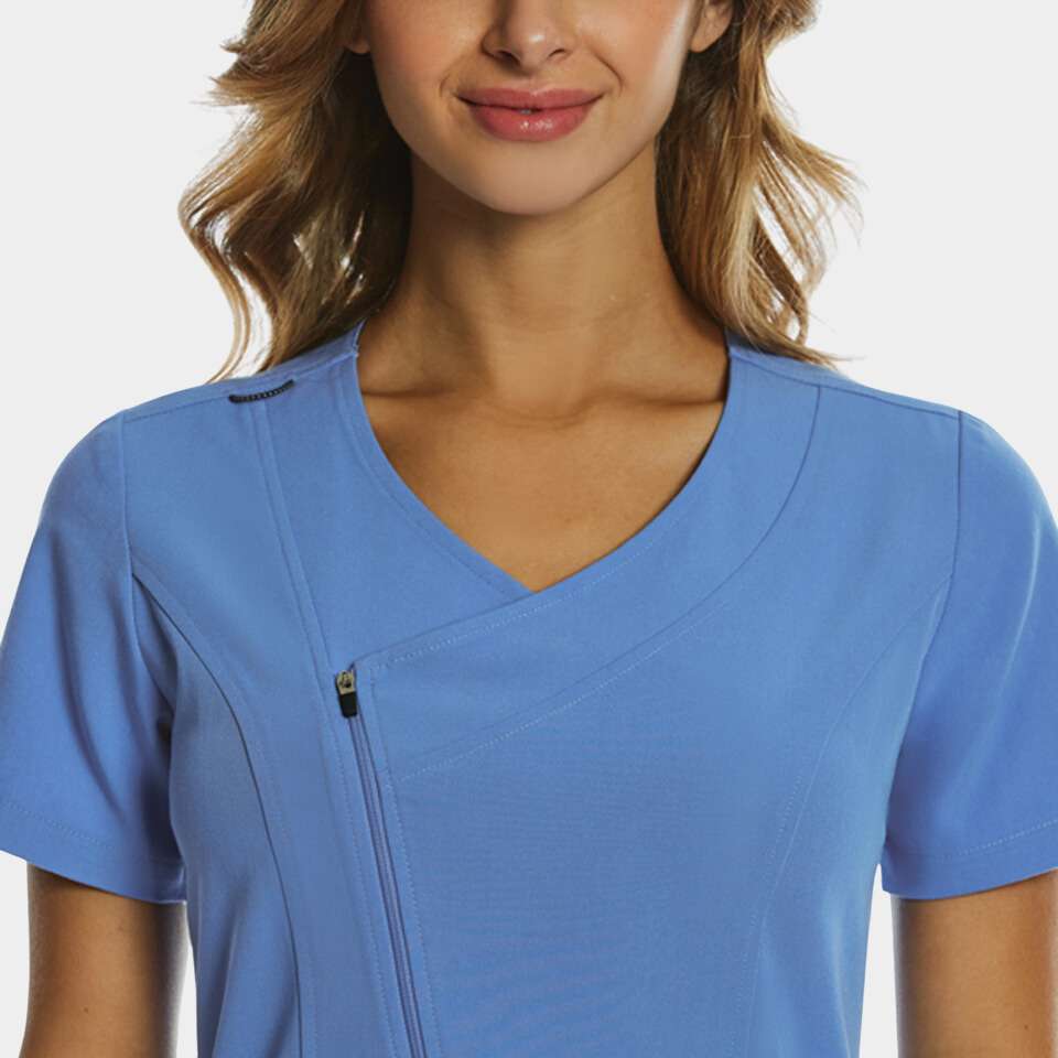 Women's Dressy Asymmetrical Zipper Top | 3801