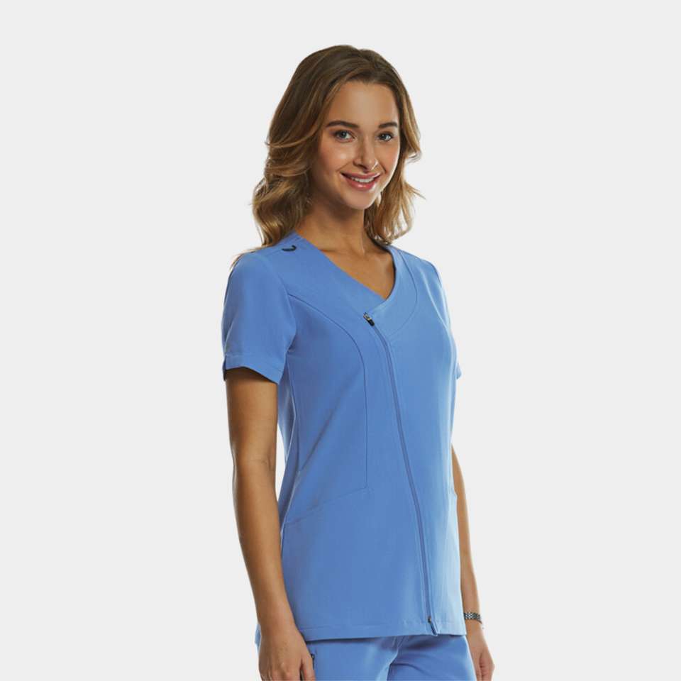 Women's Dressy Asymmetrical Zipper Top | 3801