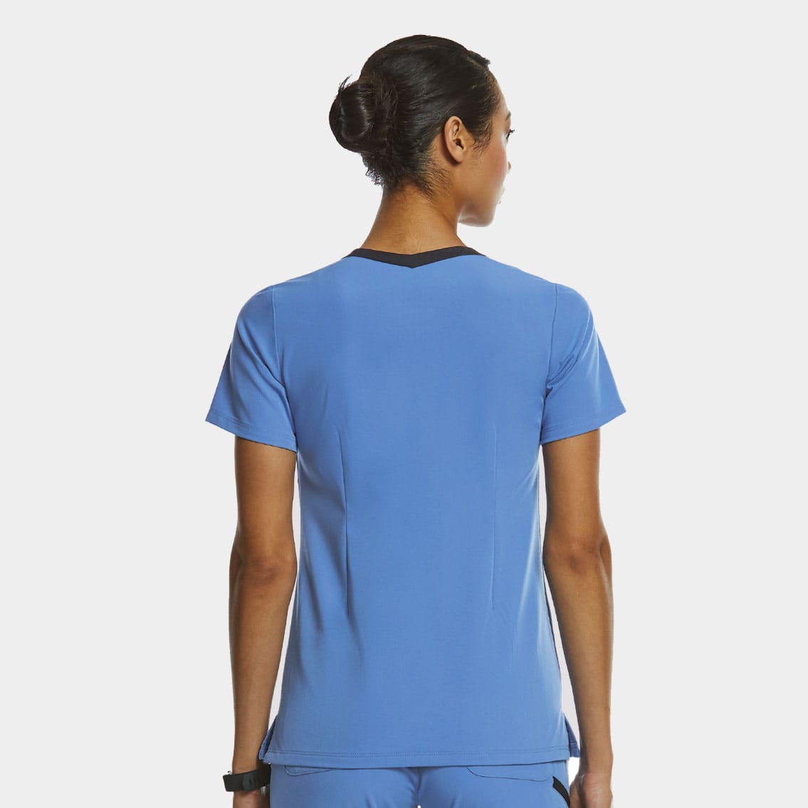 Women's Sporty Contrast Double V-Neck Top  | 3802