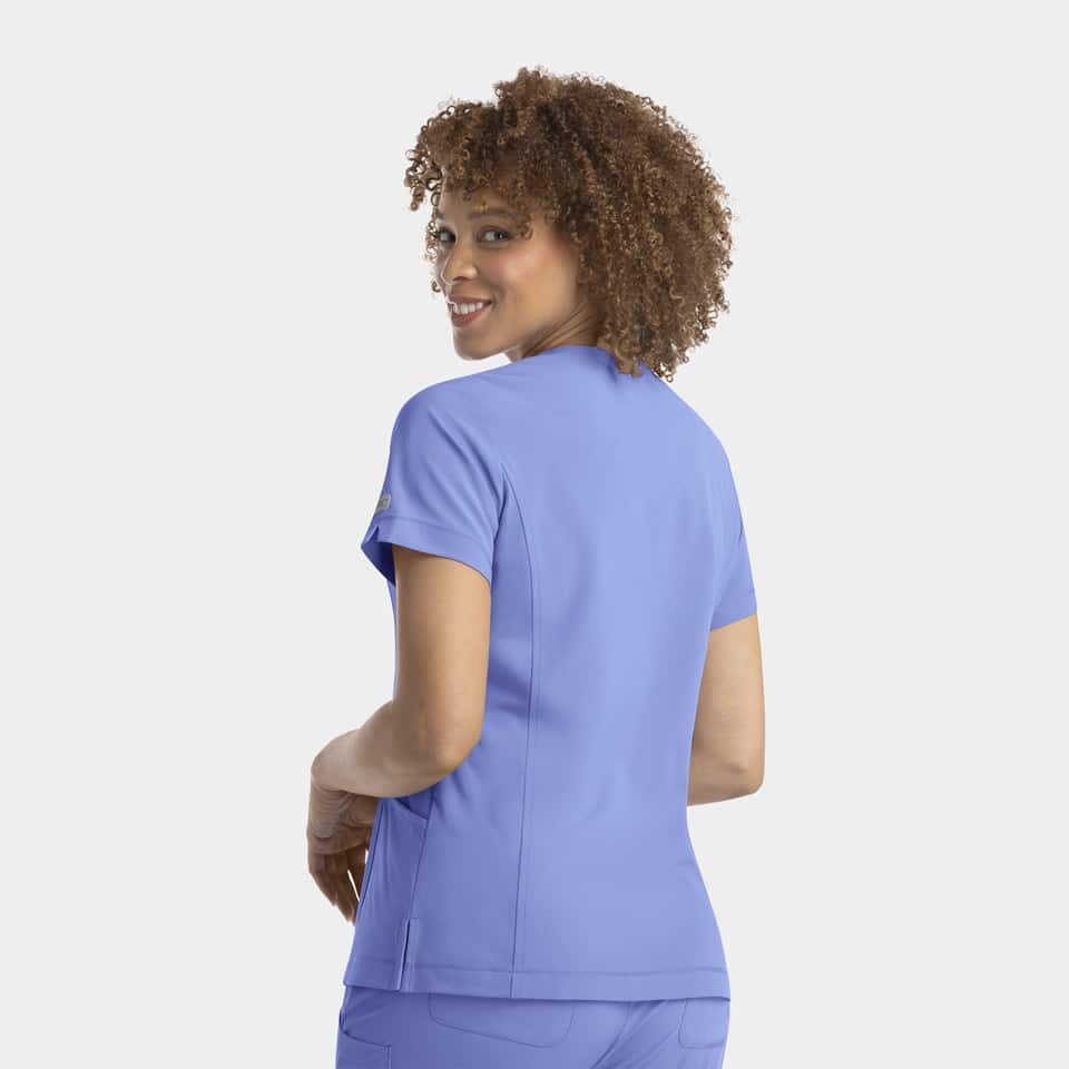 Women's Notched Neck Top | 4802