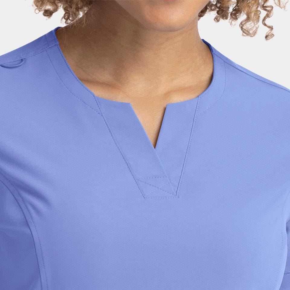 Women's Notched Neck Top | 4802