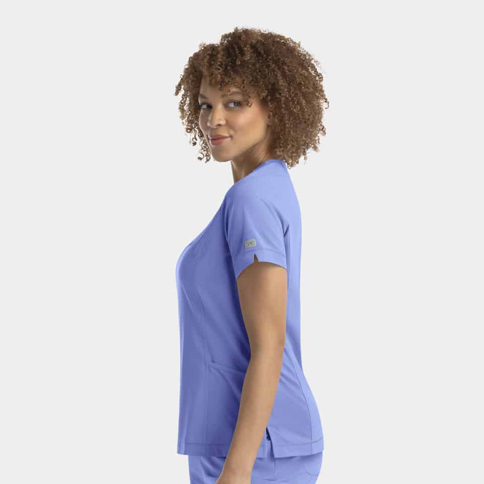 Women's Notched Neck Top | 4802