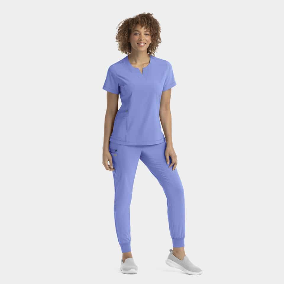 Women's Notched Neck Top | 4802
