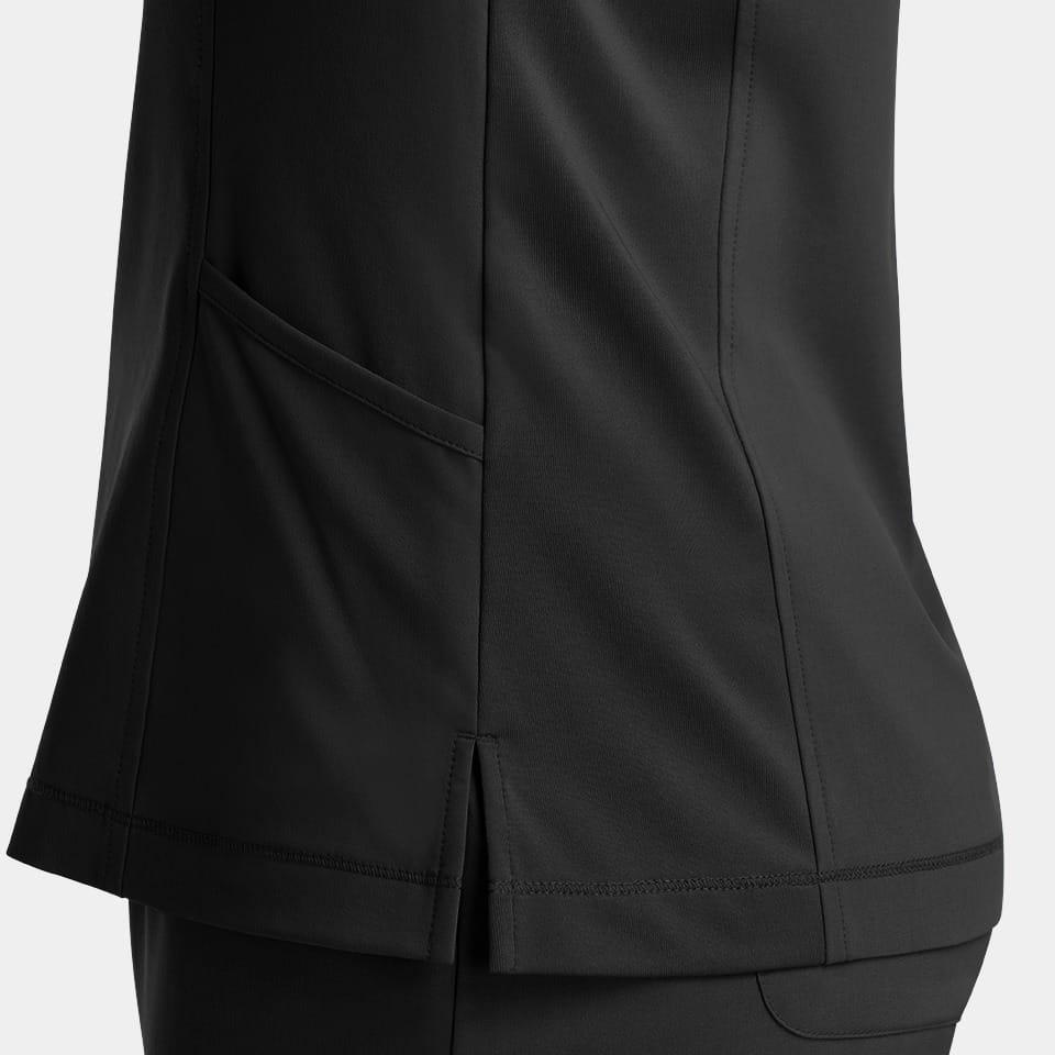 Women's Notched Neck Top | 4802