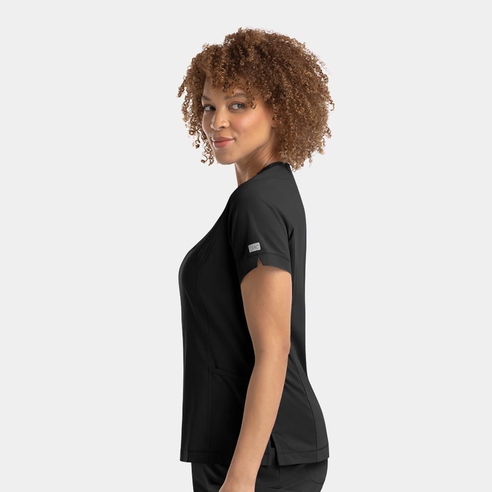 Women's Notched Neck Top | 4802